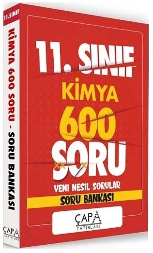 Çapa 11. Sınıf Kimya Soru Bankası 600 Soru Çapa Yayınları