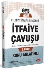 Data 2024 GYS Belediye İtfaiye Personeli İtfaiye Çavuşu 6. Grup Konu Anlatımlı Görevde Yükselme Data Yayınları