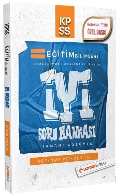 SÜPER FİYAT - Uzman Kariyer KPSS Eğitim Bilimleri Öğrenme Psikolojisi İYİ Soru Bankası Çözümlü Uzman Kariyer Yayınları