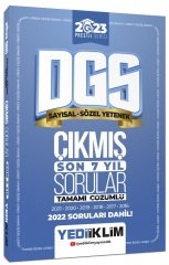 Yediiklim 2023 DGS Prestij Son 7 Yıl Çıkmış Sorular Çözümlü Yediiklim Yayınları