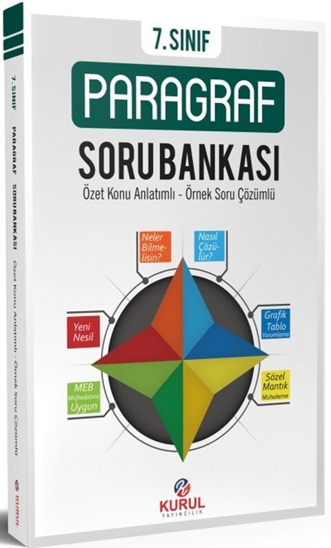 SÜPER FİYAT - Kurul 7. Sınıf Paragraf Soru Bankası Kurul Yayıncılık