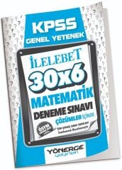 Yönerge KPSS Matematik İLELEBET 30x6 Deneme Çözümlü Yönerge Yayınları