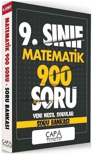 Çapa 9. Sınıf Matematik Soru Bankası 900 Soru Çapa Yayınları