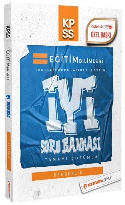 SÜPER FİYAT - Uzman Kariyer KPSS Eğitim Bilimleri Rehberlik İYİ Soru Bankası Çözümlü Uzman Kariyer Yayınları