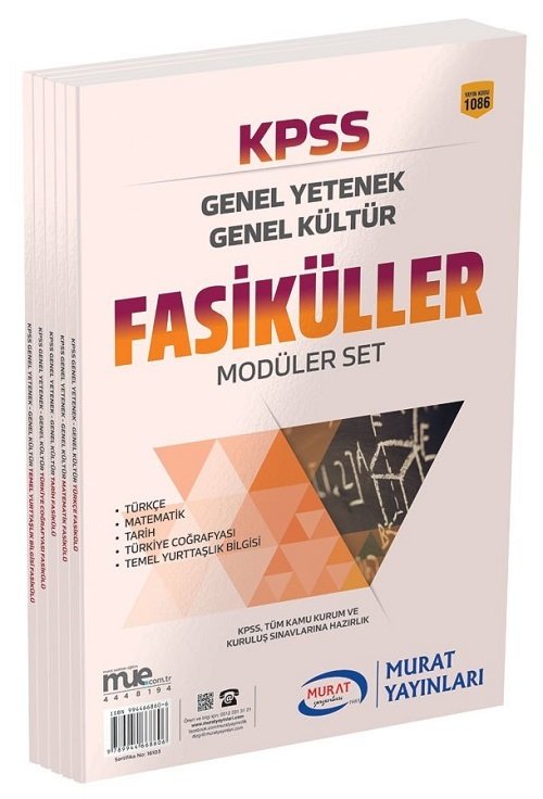 Murat KPSS Genel Yetenek Genel Kültür Fasiküller Modüler Set Murat Yayınları