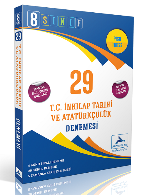 Paraf 8. Sınıf İnkılap Tarihi ve Atatürkçülük 29 Deneme Paraf Yayınları