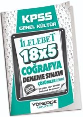 Yönerge KPSS Coğrafya İLELEBET 18x5 Deneme Çözümlü Yönerge Yayınları