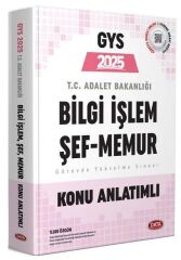 Data 2025 GYS Adalet Bakanlığı Bilgi İşlem, Şef, Memur Konu Anlatımlı Görevde Yükselme Data Yayınları