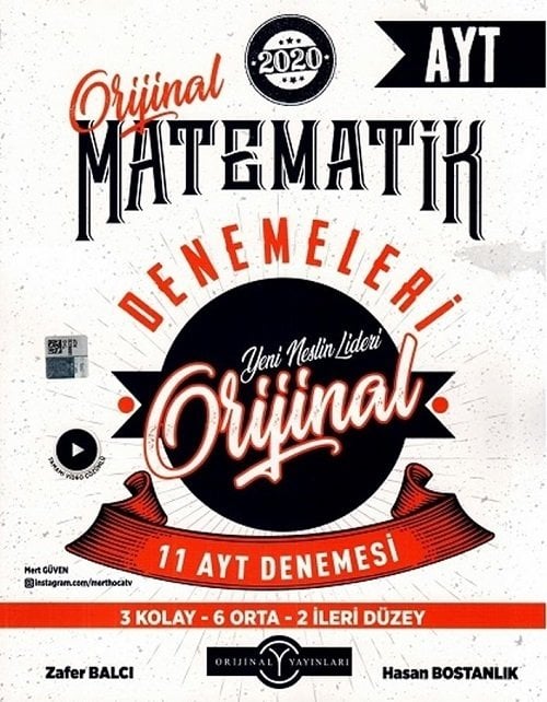 Orijinal YKS AYT Matematik 11 Deneme Orijinal Yayınları