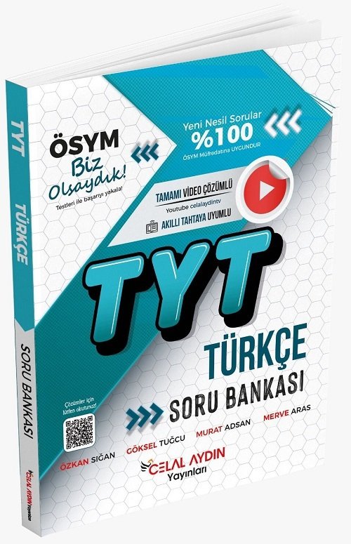 Celal Aydın YKS TYT Türkçe Soru Bankası Celal Aydın Yayınları