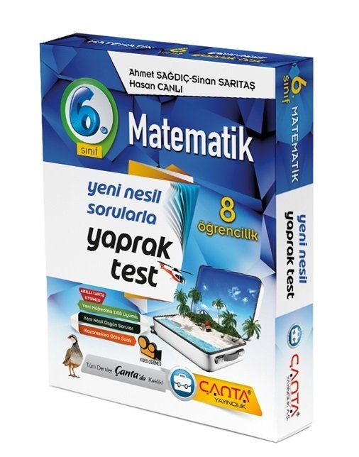 Çanta 6. Sınıf Matematik 8 Öğrencilik Kutu Yaprak Test Çanta Yayınları