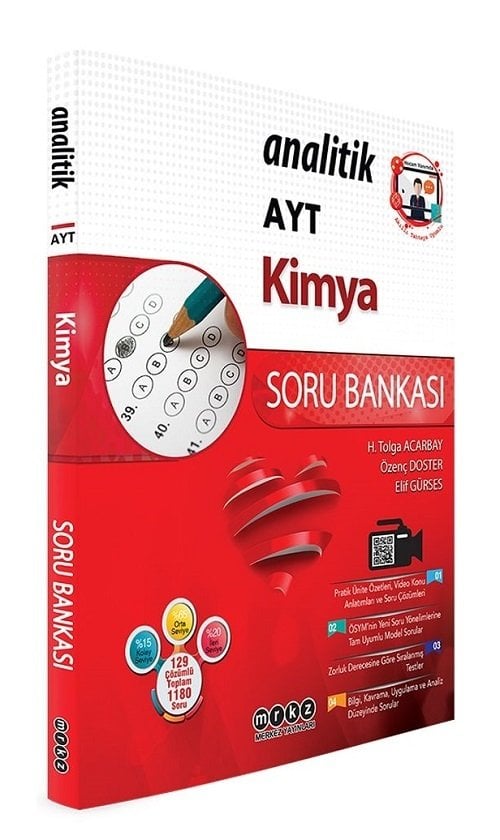 Merkez YKS AYT Kimya Analitik Soru Bankası Merkez Yayınları