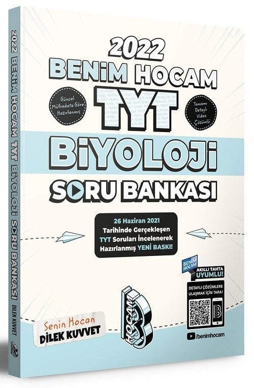 SÜPER FİYAT - Benim Hocam 2022 YKS TYT Biyoloji Soru Bankası - Dilek Kuvvet Benim Hocam Yayınları