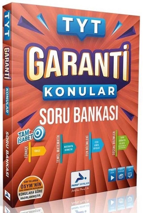 Paraf YKS TYT Garanti Konular Soru Bankası Paraf Yayınları