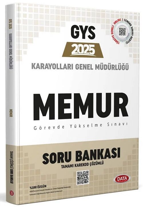 Data 2025 GYS Karayolları Genel Müdürlüğü Memur Soru Bankası Çözümlü Görevde Yükselme Data Yayınları