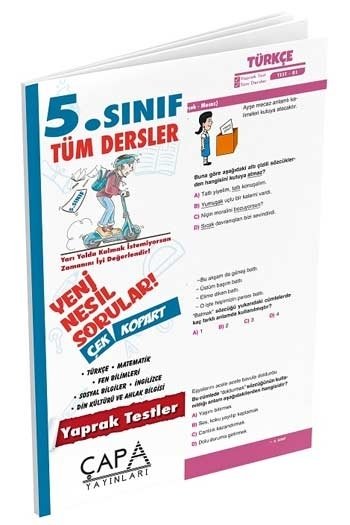 Çapa 5. Sınıf Tüm Dersler Yaprak Test Çapa Yayınları