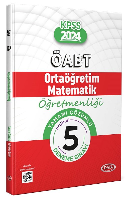 Data 2024 ÖABT Lise Ortaöğretim Matematik Öğretmenliği 5 Deneme Çözümlü Data Yayınları