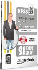 HocaWebde 2022 KPSS Eğitim Bilimleri Ölçme ve Değerlendirme 21 Deneme Çözümlü - Yusuf Kasap HocaWebde Yayınları