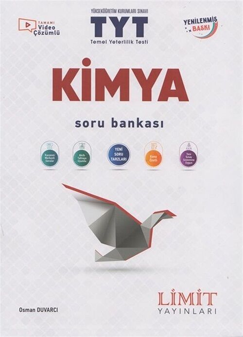 Limit YKS TYT Kimya Soru Bankası Limit Yayınları