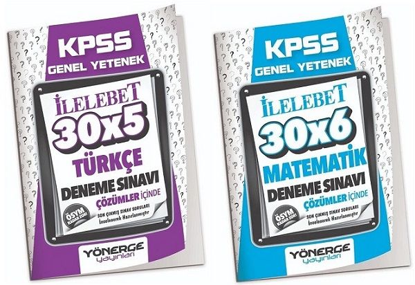 Yönerge KPSS Türkçe+Matematik İLELEBET 11 Deneme 2 li Set Yönerge Yayınları