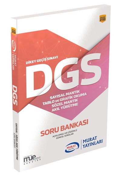 Murat DGS Mantık ve Akıl Yürütme Soru Bankası Murat Yayınları