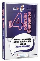 Memur Sınav 2023 GYS Tapu ve Kadastro Genel Müdürlüğü Tapu Müdürü 4 Dörtlük Deneme Görevde Yükselme Memur Sınav