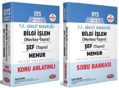 Data 2023 GYS Adalet Bakanlığı Bilgi İşlem, Taşra Şef, Memur Konu + Soru 2 li Set Görevde Yükselme Data Yayınları