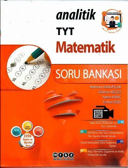 Merkez YKS TYT Matematik Analitik Soru Bankası Merkez Yayınları