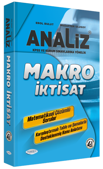 Monopol KPSS A Grubu Analiz Makro İktisat Konu Anlatımı 4. Baskı Monopol Yayınları