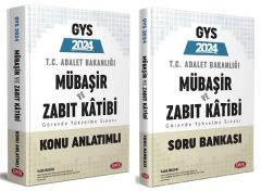 Data 2024 GYS Adalet Bakanlığı Mübaşir ve Zabıt Katibi Konu + Soru 2 li Set Görevde Yükselme Data Yayınları