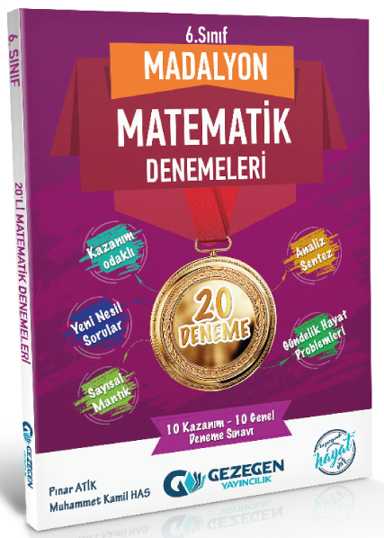 Gezegen 6. Sınıf Matematik Madalyon 20 Deneme Gezegen Yayınları