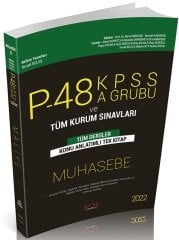 Savaş 2022 KPSS A Grubu P48 Muhasebe Konu Anlatımlı Tek Kitap Savaş Yayınları