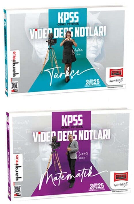 Yargı 2025 KPSS Türkçe+Matematik Video Ders Notları 2 li Set Yargı Yayınları