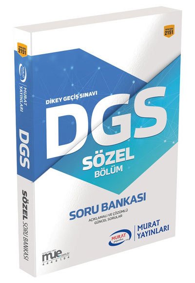 Murat DGS Sözel Bölüm Soru Bankası Murat Yayınları