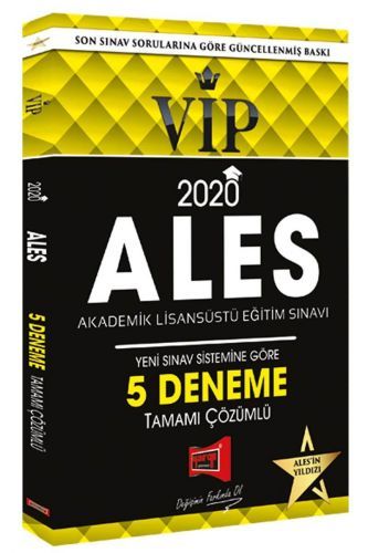 Yargı 2020 ALES VIP 5 Deneme Çözümlü Yargı Yayınları