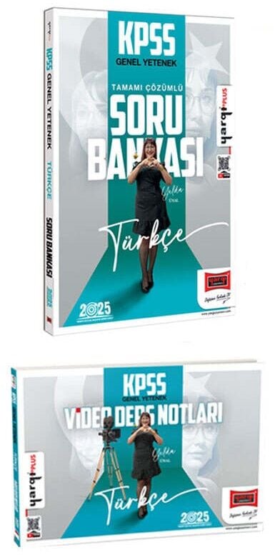 Yargı 2025 KPSS Türkçe Video Ders Notları + Soru Bankası 2 li Set - Yelda Ünal Yargı Yayınları