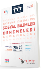 Limit YKS TYT Sosyal Bilimler 20x20 Deneme Sınavları Limit Yayınları