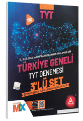 A Yayınları 2021 YKS TYT Türkiye Geneli Çıkmış Sorular 3 lü Deneme Seti A Yayınları