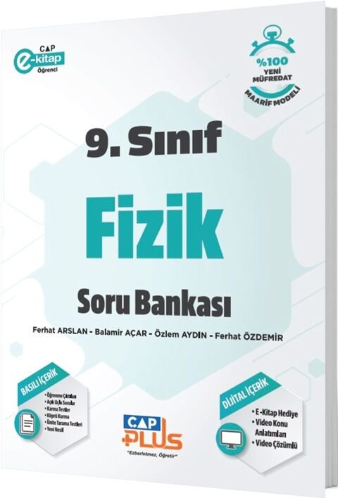 Çap Yayınları 9. Sınıf Fizik Plus Soru Bankası Çap Yayınları