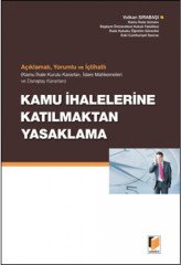 Adalet Kamu İhalelerine Katılmaktan Yasaklama - Volkan Sırabaşı Adalet Yayınevi