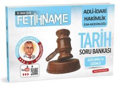 Bekir Çelik Adli İdari Hakimlik İcra Müdürlüğü FETİHNAME Tarih Soru Bankası Çözümlü Bekir Çelik