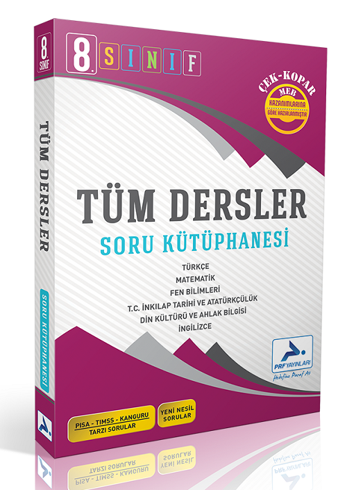 Paraf 8. Sınıf Tüm Dersler Soru Kütüphanesi Soru Bankası Paraf Yayınları