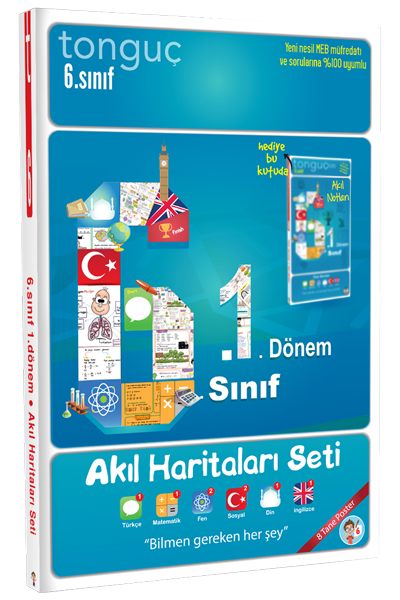 Tonguç 6. Sınıf 1. Dönem 6.1 Akıl Haritaları Seti Tonguç Akademi