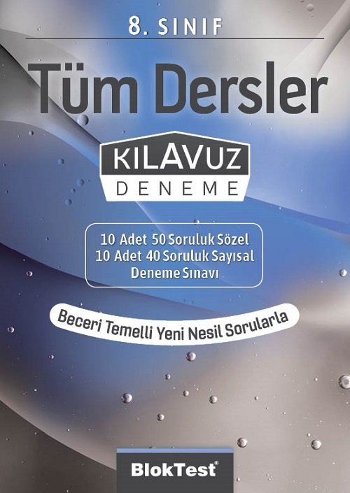 Blok Test 8. Sınıf Tüm Dersler Kılavuz Deneme Blok Test Yayınları