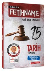 Bekir Çelik Adli İdari Hakimlik FETİHNAME Tarih 15 Deneme Çözümlü Bekir Çelik