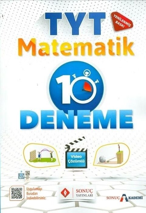 Sonuç YKS TYT Matematik 10 Deneme Video Çözümlü Sonuç Yayınları