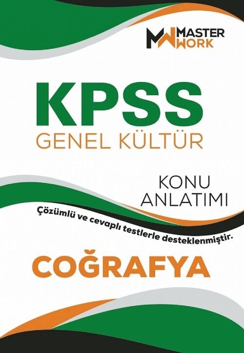 Master Work KPSS Coğrafya Konu Anlatımı Master Work Yayınları