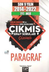 Çap Yayınları YKS TYT MSÜ Paragraf 2014-2022 Son 9 Yılın Çıkmış Sınav Soruları Çözümlü Çap Yayınları