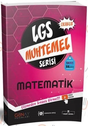 Günay 8. Sınıf LGS Matematik Muhtemel Soru Bankası Video Çözümlü Günay Yayınları