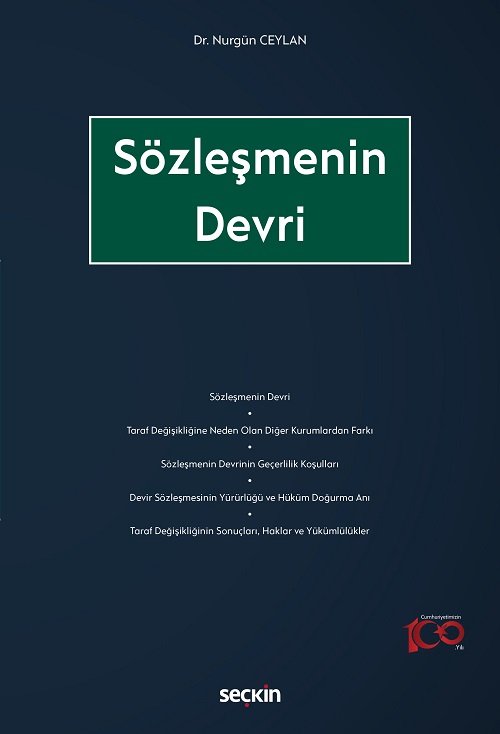 Seçkin Sözleşmenin Devri - Nurgün Ceylan Seçkin Yayınları